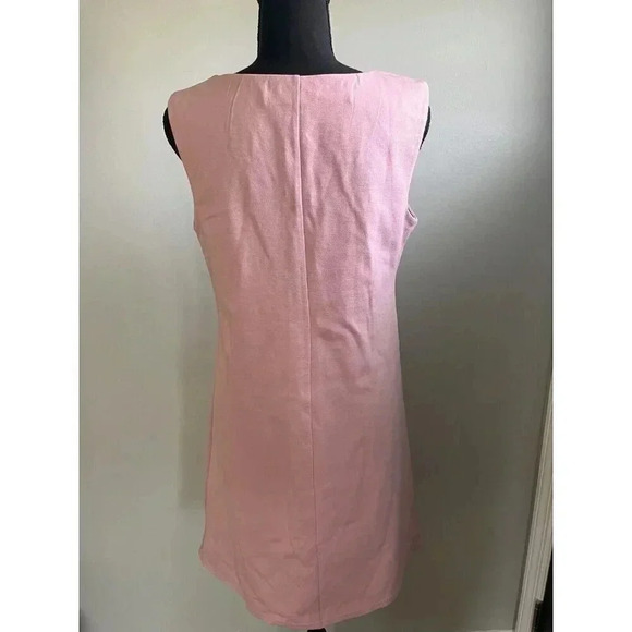 LOVEADY WOMENS SIZE M PINK SLEEVELESS MIDI ZIP BACK DRESS - Picture 2 of 3